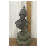 Bronze? Bust on marble base- heavy