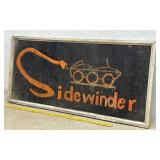Sidewinder Sign - double sided 45/21 (wood)