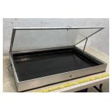 Glass Tabletop Showcase - no key 34/22/4