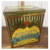Italian Biscotti tin- missing glass