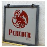 Peredur Inc. Sign in wood frame- 25/26 - double