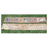 Tin Signs / Richleyï¿½s Grocery Bread-Milk-Gas