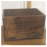 Gold Medal Bakers dovetailed wood box