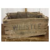 Syracuse NY, Whistle box- wood w/ rope handle