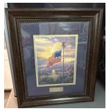 Framed Americaï¿½s pride by Thomas Kinkade  library