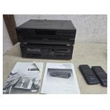 Technics cd changer and cassette player with