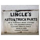 Lingleï¿½s Auto & Trucking Sign  60/42 (tin)