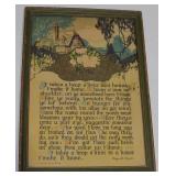 1925 A Buzza Motto Framed Print "Home" Poem by