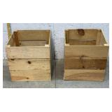 2 Wooden Crates