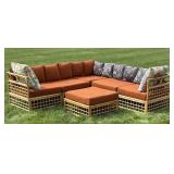 Bamboo 6 Piece Living Room Set - Cushions need