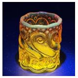 Glow glass toothpick holder