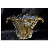 Vintage Murano Blown Glass Waterfall Vase