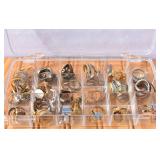 Lot of Costume Rings-Marked & Unmarked. Some may