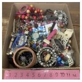 Assorted jewelry- necklaces, bracelets, watches,