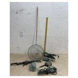 Collapsing Fishing Pole/ Net & Solar Lights