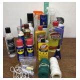Cleaning supplies and trash bags