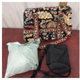 Vera Bradley purse, poncho and water bottle