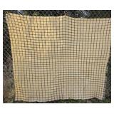 2pc Seamed Early Homespun Wool Blanket - Blue And