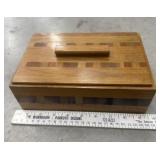 Inlaid wood keepsake box