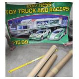 2 1997 Hess truck unused posters - plastic