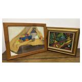 2 abstract Paintings