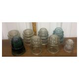 Glass insulators *1 chipped