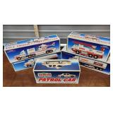 5 Servco toy trucks and cars