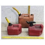 Gasoline Cans (3) - shipping not available