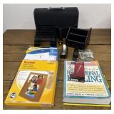 Office supplies with a nutritional healing book