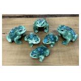 Rrrrribit. Ceramic Frog Invasion 6 total. A