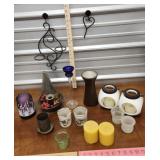 Candle holders and candles