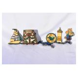 Lot of Stained Glass Sun Catchers & Letter Holder