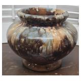 Brush McCoy pottery drip glaze vase