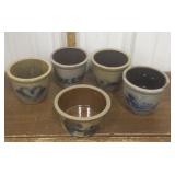 Beaumont pottery crocks, bowl *slight