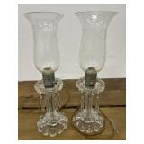 Vintage Pair of Boudoir Mantle Crystal Prisms