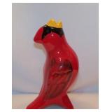 Vintage Pfaltzgraff Red Cardinal Ceramic Pie Bird