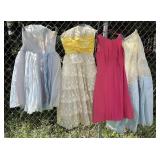 Vintage clothing. Dresses and under-skirt
