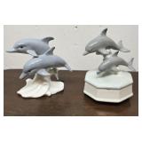 2 Otagiri Japan dolphins -1 is a music box