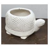 Turtle tortoise planter - inside edge chip