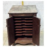 2 Door Mahogany Record Cabinet - Great project!!