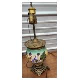 Lamp base electrified