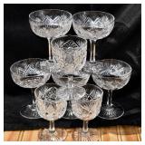 Vintage Cut Crystal? Stemware. Beautiful ring