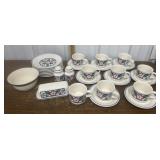 Pfaltzgraff April Vine- plates, cups, saucers,