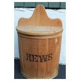 Primitive Wooden Flip Top Grain / Feed Half