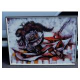 Mid Century Modern Framed Spanish Conquistador