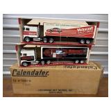 Vintage Ford Motorcraft toy tractor trailer