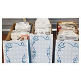 Three boxes of patterns