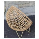 MCM Style Rattan Orb Cat or Small Dog Bed w/