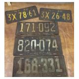 1920s And 30s License Plates