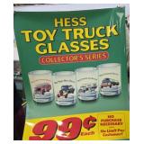 Hess promotional gas station glasses poster-